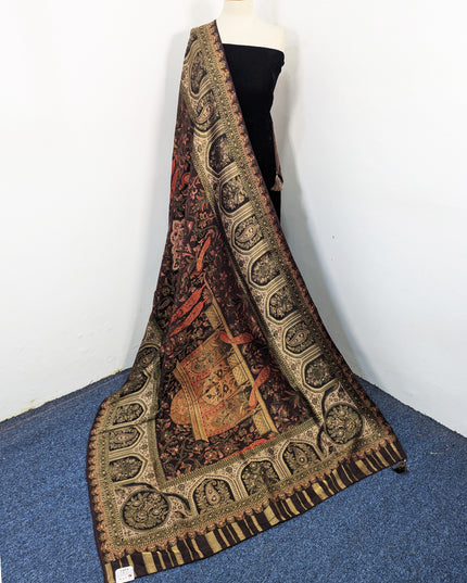Exclusive Pure Indian Dola Kani Silk Shawl (Ready To Wear)