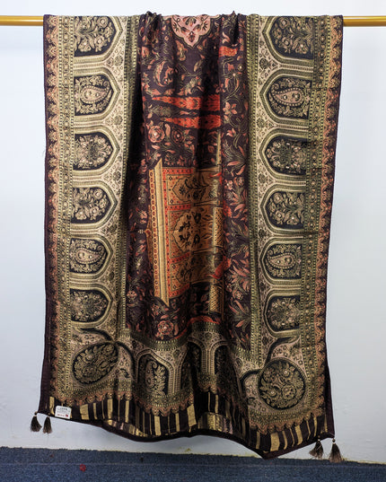 Exclusive Pure Indian Dola Kani Silk Shawl (Ready To Wear)