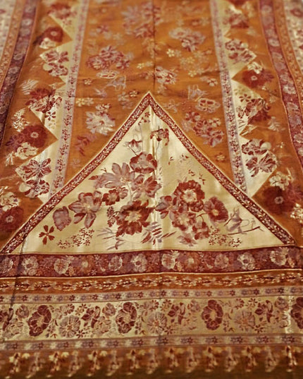 Premium Pure Indian Moon Light Kani Silk Shawl