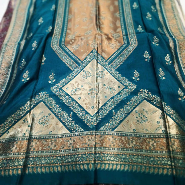 Exquisite Pure Indian Moon Light Kani Silk Shawl