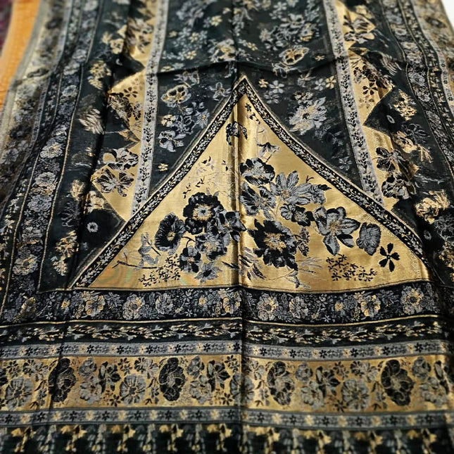 Pure Indian Moon Light Kani Silk Shawl