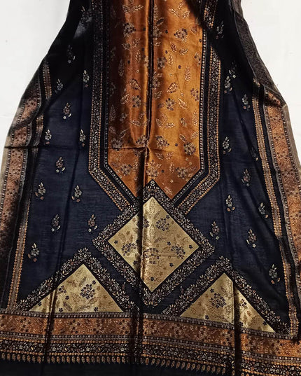 Premium Pure Indian Moon Light Kani Silk Shawl (Ready To Wear)