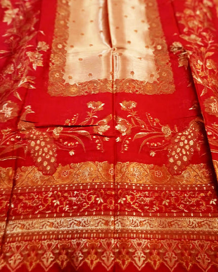 Exquisite Pure Indian Moon Light Kani Silk Shawl (Ready To Wear)