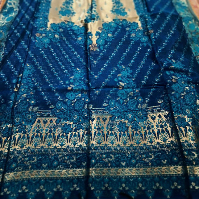 Fancy Pure Indian Moon Light Kani Silk Shawl