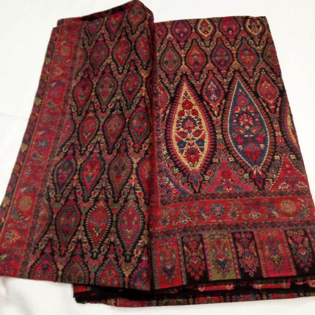 Fancy Pashmina with Kani Zari Work Shawl (Ready To Wear)