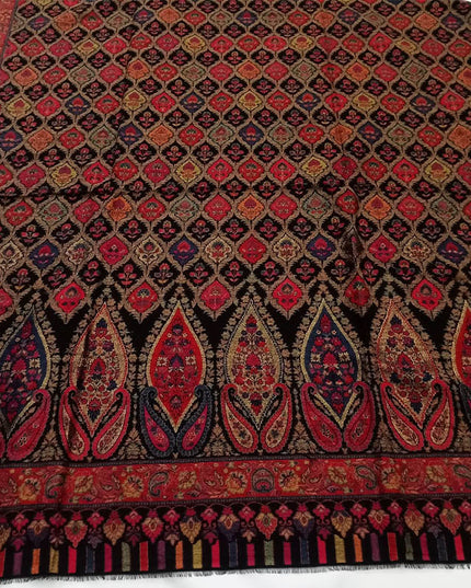 Fancy Pashmina with Kani Zari Work Shawl (Ready To Wear)