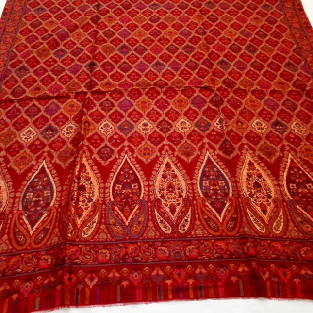 Pashmina with Kani and Zari Work Shawl (Ready To Wear)