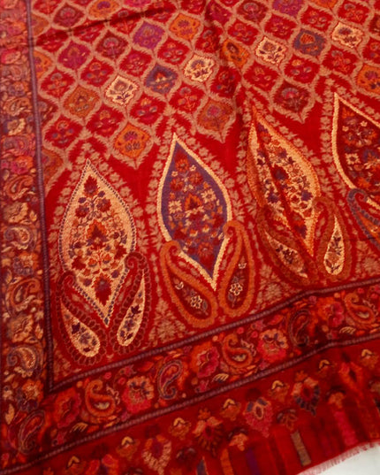 Pashmina with Kani and Zari Work Shawl (Ready To Wear)