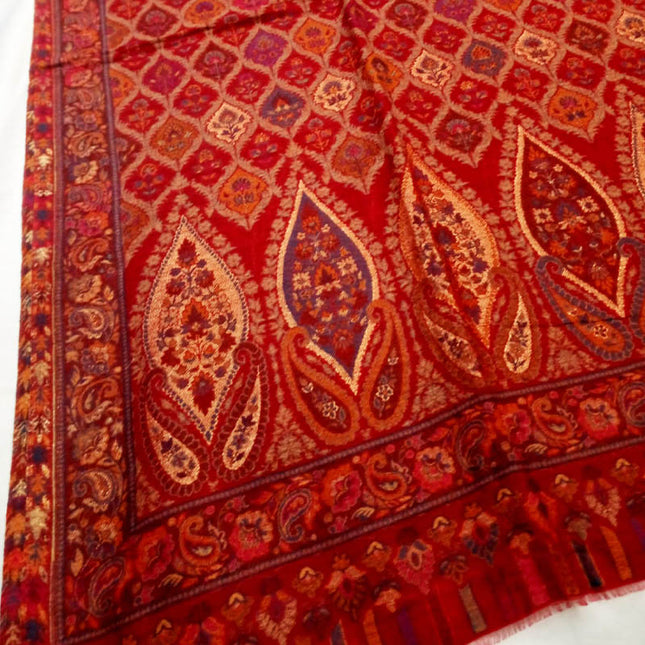 Pashmina with Kani and Zari Work Shawl (Ready To Wear)