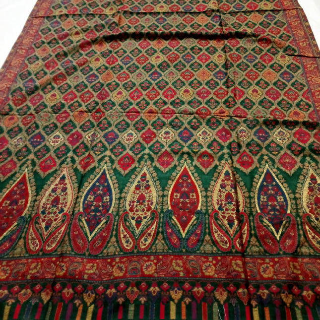 Fancy Pashmina with Kani Zari  Work Shawl (Ready To Wear)