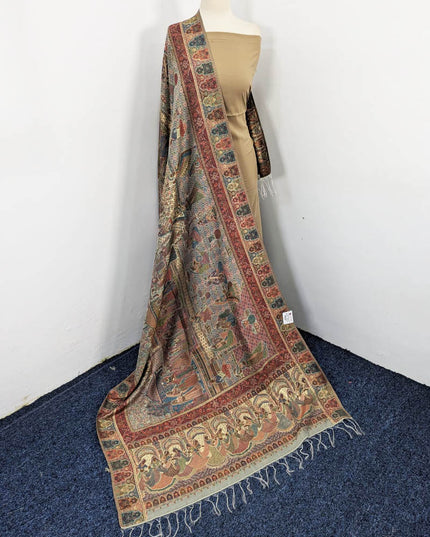 Exquisite Pure Indian Moonlight Kani Shawl (Ready To Wear)