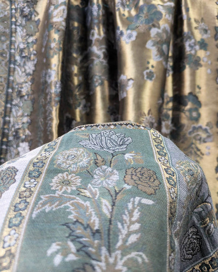 Fancy Pure Indian Moonlight Kani Shawl (Ready To Wear)