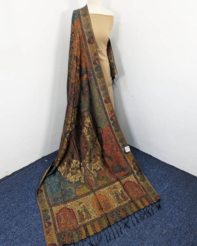 Exquisite Pure Indian Moonlight Kani Shawl (Ready To Wear)