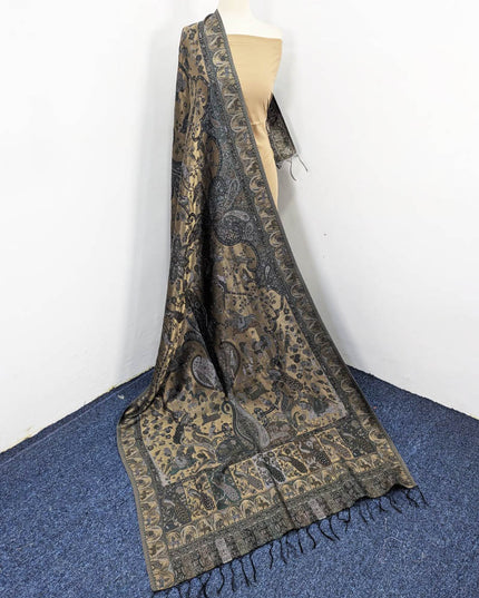 Luxury Pure Indian Moonlight Kani Shawl (Ready To Wear)