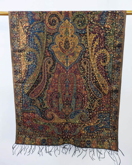 Fancy Pure Indian Kani Silk with Zari Work Stroller