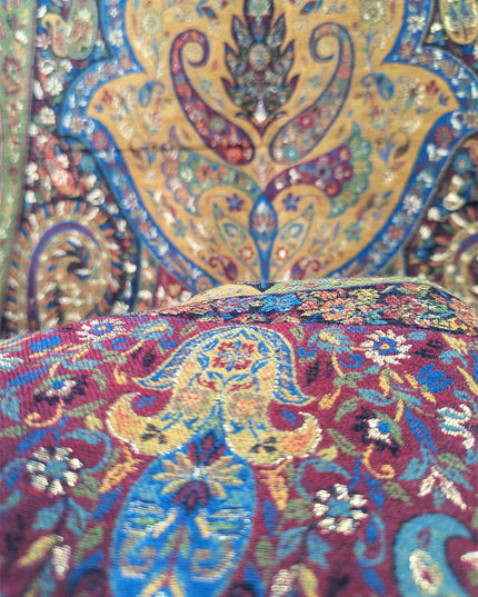 Fancy Pure Indian Kani Silk with Zari Work Stroller