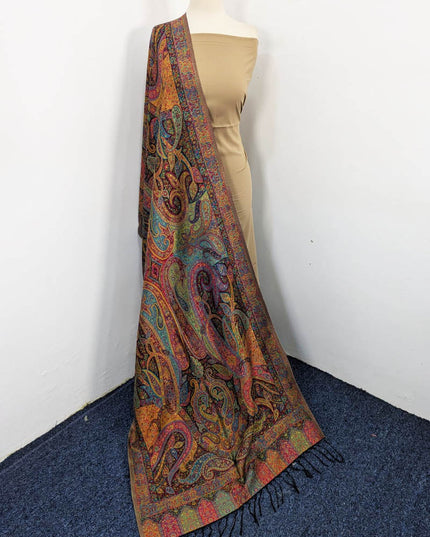 Pure Indian Kani Silk with Zari Work Stroller (Ready To Wear)