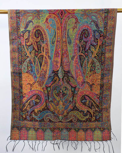 Pure Indian Kani Silk with Zari Work Stroller (Ready To Wear)