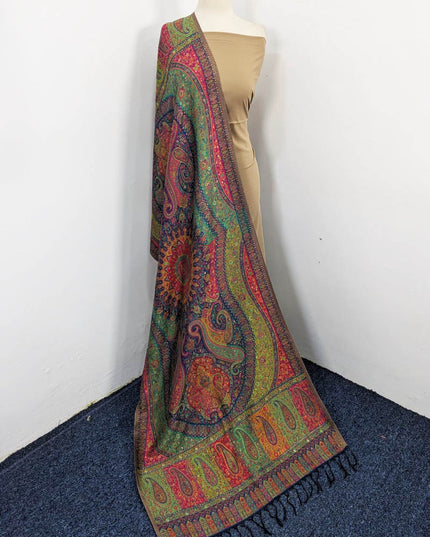 Exquisite Pure Indian Kani Silk with Zari Work Stroller