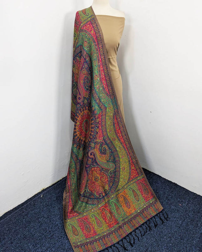 Exquisite Pure Indian Kani Silk with Zari Work Stroller
