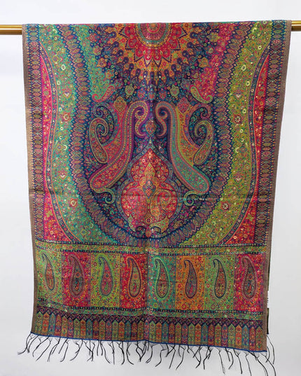 Exquisite Pure Indian Kani Silk with Zari Work Stroller