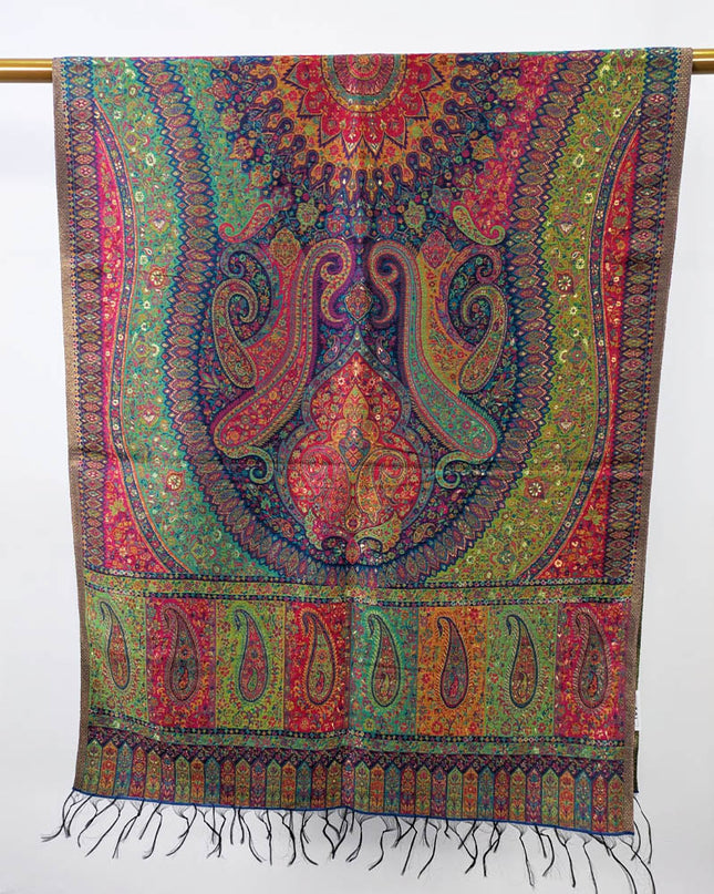 Exquisite Pure Indian Kani Silk with Zari Work Stroller