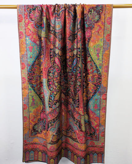 Pure Indian Kani Silk with Zari Work Shawl