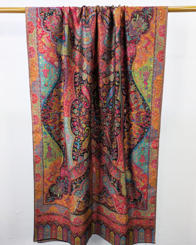 Pure Indian Kani Silk with Zari Work Shawl