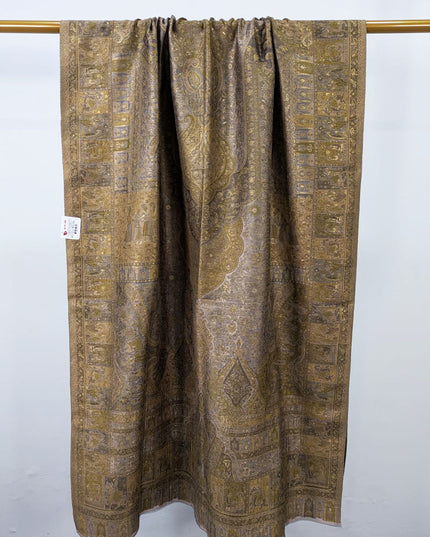 Fancy Pure Indian Kani Silk with Zari Work Shawl (Ready To Wear)