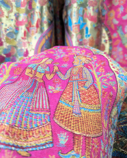 Luxury Pure Indian Kani Silk with Zari Work Shawl