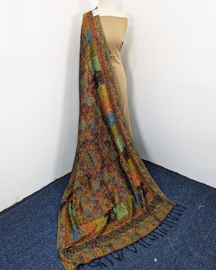 Fancy Pure Indian Kani Silk with Zari Work Shawl