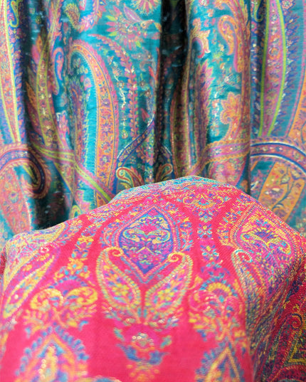 Exquisite Pure Indian Kani Silk with Zari Work Shawl