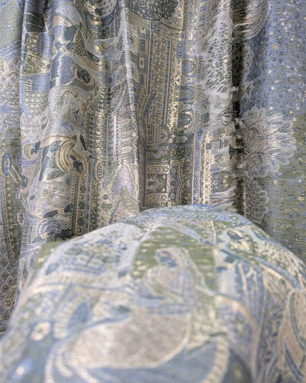 Luxury Pure Indian Kani Silk with Zari Work Shawl