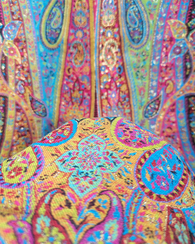 Pure Indian Kani Silk Stroller (Ready To Wear)