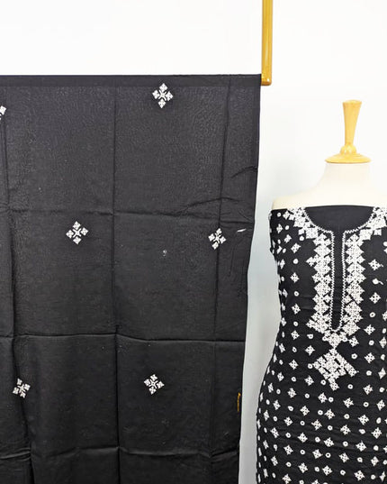 Handmade Sindhi Tanka + Mirror Work Lawn 3Pc Unstitched