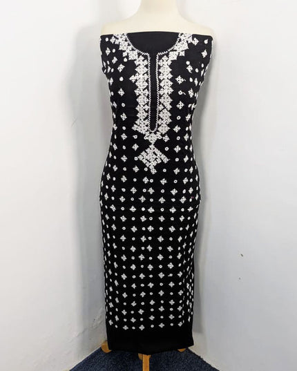 Handmade Sindhi Tanka + Mirror Work Lawn 3Pc Unstitched