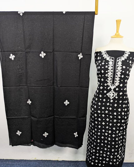 Handmade Sindhi Tanka + Mirror Work Lawn 3Pc Unstitched