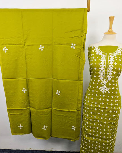 Handmade Sindhi Tanka + Mirror Work Lawn 3Pc Unstitched