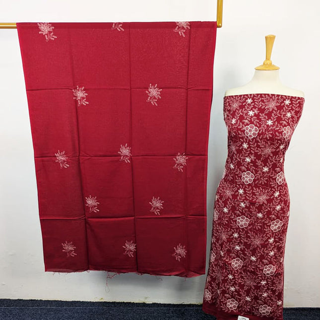 Lawn with Handmade Kacha Tanka Work 3Pc Unstitched