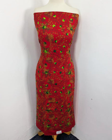 Handmade Kacha Tanka Work Lawn Shirt Dupatta 3Pc Unstitched