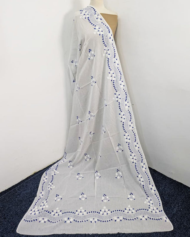 Handmade Pakka Tanka Work Lawn Dupatta