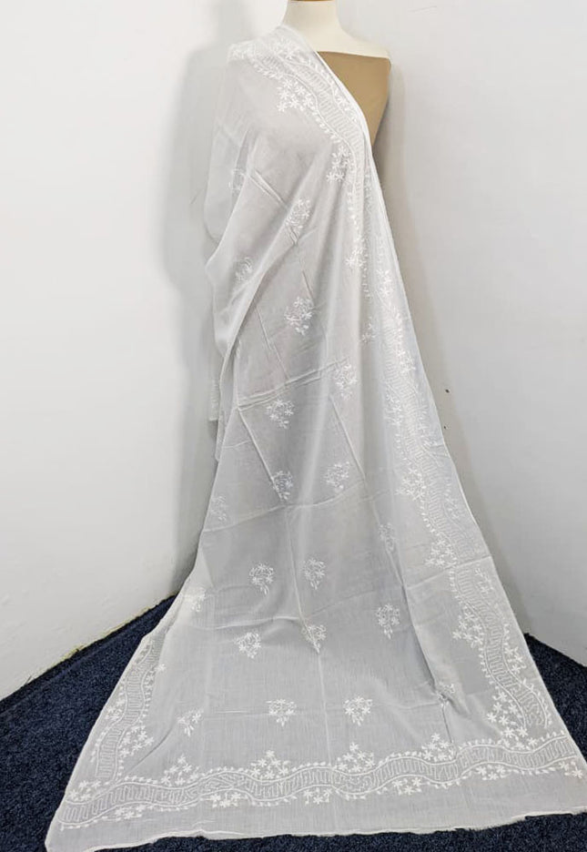 Handmade Pakka Tanka Work Lawn Dupatta