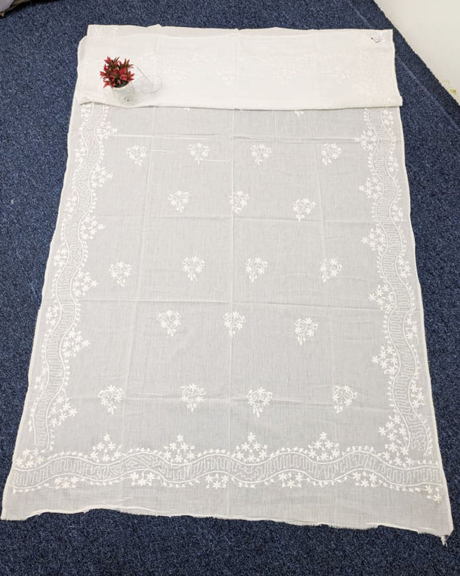 Handmade Pakka Tanka Work Lawn Dupatta