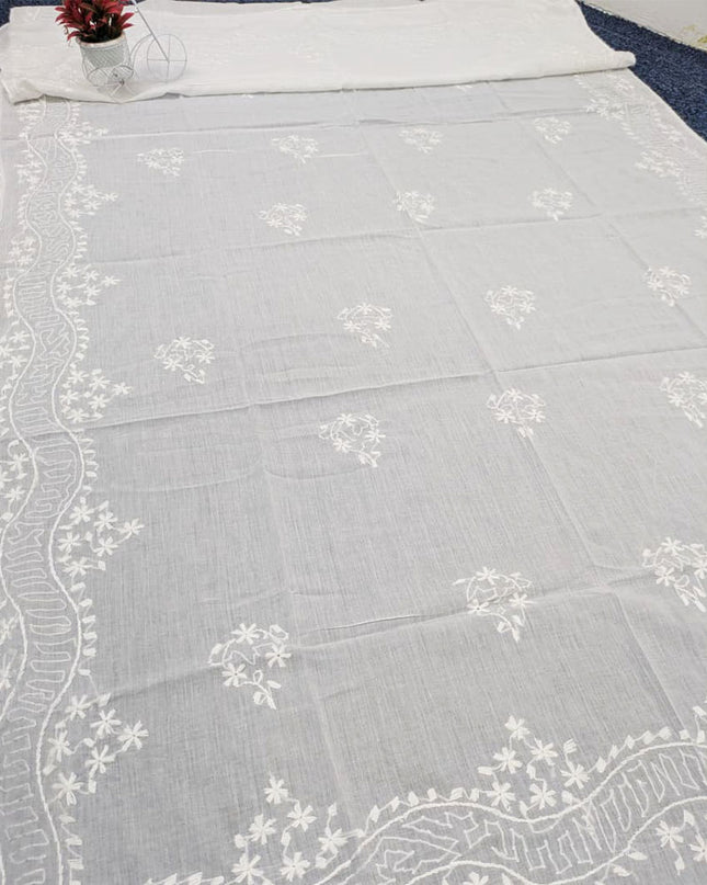 Handmade Pakka Tanka Work Lawn Dupatta