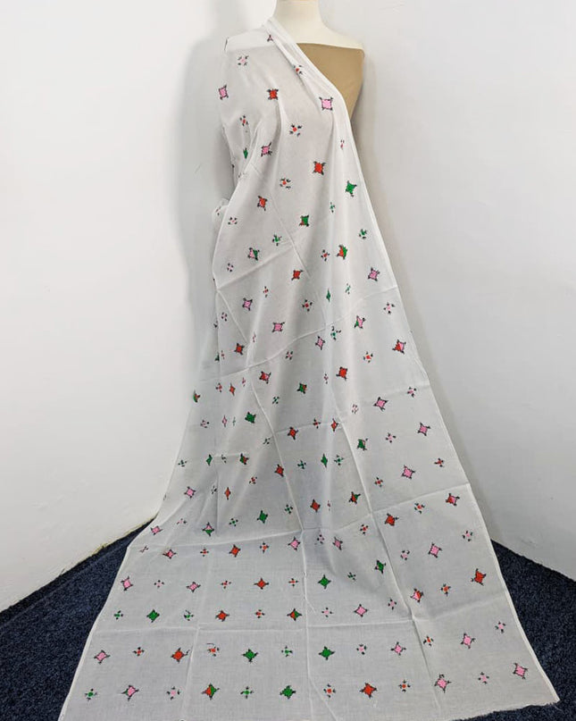 Handmade Multicolor Balochi Tanka Work Lawn Dupatta