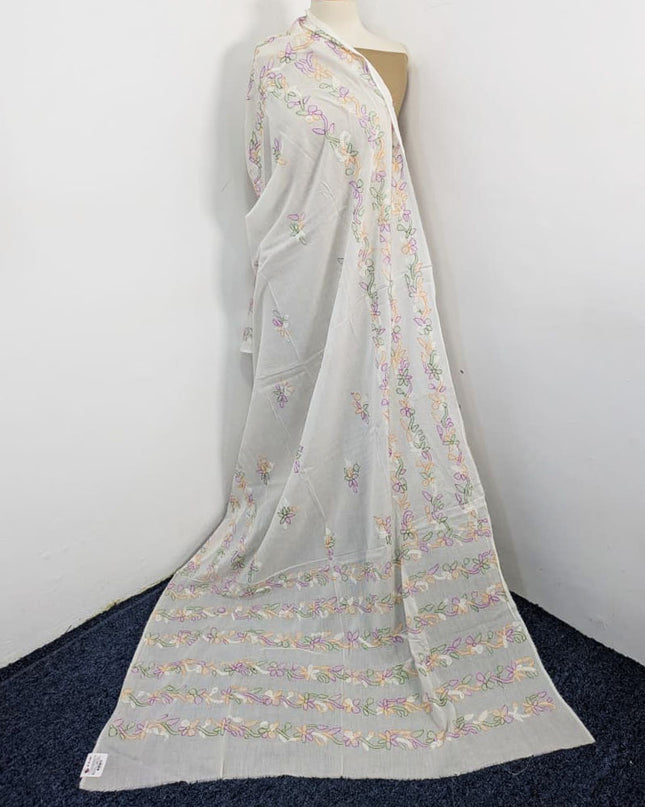 Lawn with Handmade Multicolor Shadow Work Dupatta