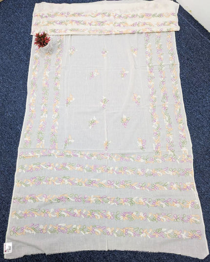 Lawn with Handmade Multicolor Shadow Work Dupatta