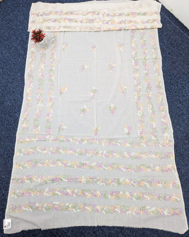 Lawn with Handmade Multicolor Shadow Work Dupatta