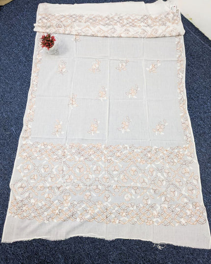 Fancy Lawn with Handmade Multicolor Shadow Work Dupatta