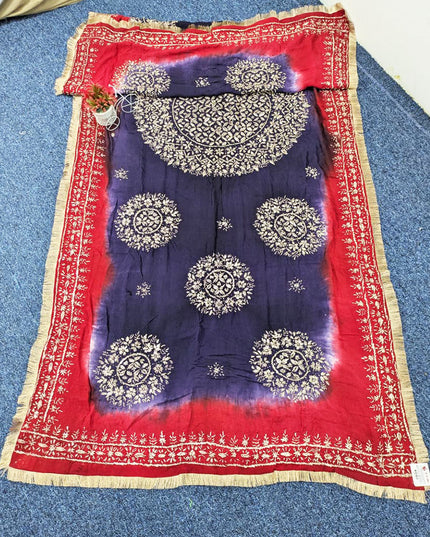 Silk with Handmade Sui Gotta Work Dupatta (Ready To Wear)